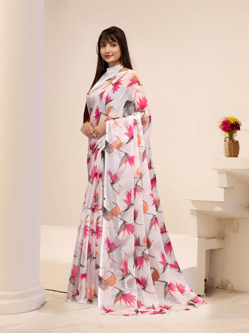 Vasthrlay Chiffon Floral Saree