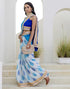 Vasthrlay Georgette Unstitched Multicolor Saree