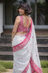 Vasthrlay Printed Contrast Combination Kalamkari