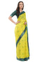 Vasthrlay Womens Off White 3 Botanical Printed Linen Saree With Self Woven Border And Unstitched Blouse Piece