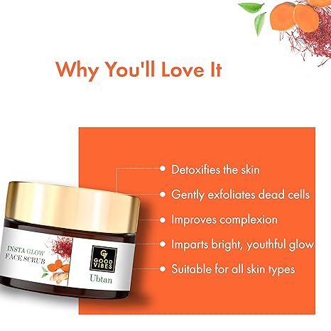 Good Vibes Ubtan Insta Glow Face Scrub