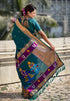 Vasthrlay Kanjivaram Paithani Unstitched Mahendi Ethnic Wear