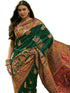Vasthrlay Womens Weaving Unstitched Green Saree