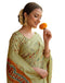 Vasthrlay Womens Printed Unstitched Navy Blue Saree