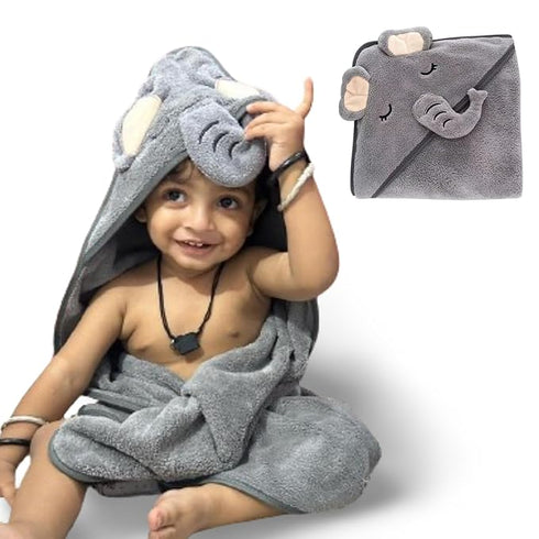 MumsLap Hooded Baby Towel Premium Soft Baby Bath Towel