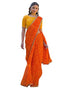 Vasthrlay Georgette Bandhani Unstitched Maroon Saree