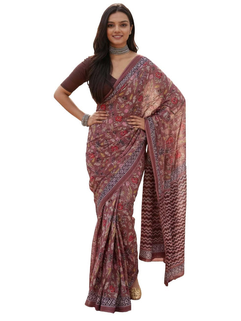Vasthrlay Cotton Printed Unstitched Ethnic Wear