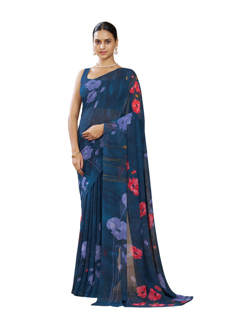 Vasthrlay Georgette Floral Saree