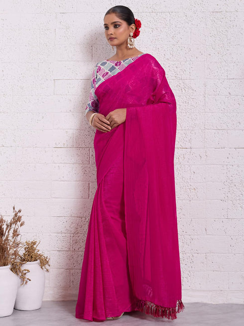 Vasthrlay Unstitched Tassels Latkans Sum Ethnic Wear