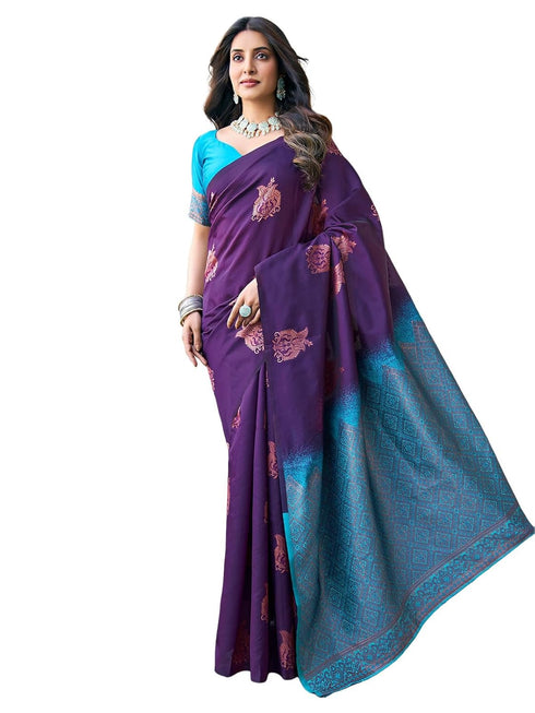 Vasthrlay Banarasi Jacquard Unstitched 3697s120n Teal