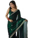 Vasthrlay Scalloped Embroidery Unstitched Rani Pink Saree