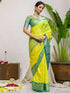 Vasthrlay Weaving Khaki Saree