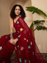Vasthrlay Georgette Embroidery Black Saree