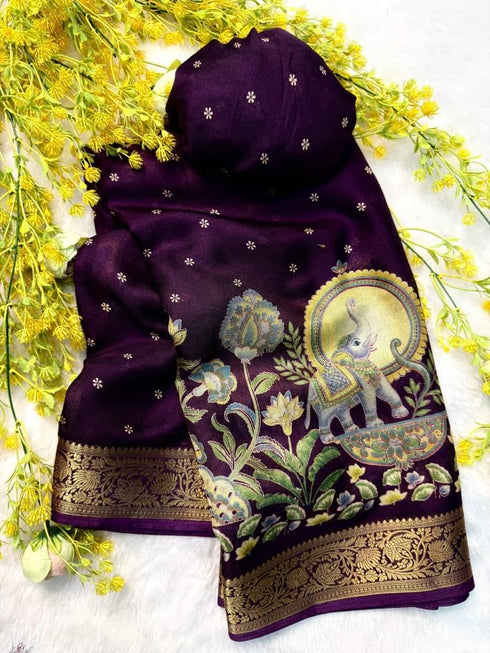Vasthrlay Cotton Printed Designer Unstitched
