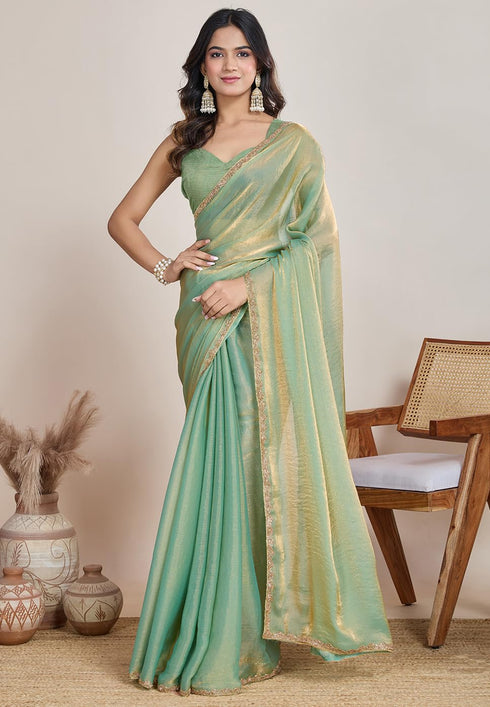 Vasthrlay Border Unstitched Saree