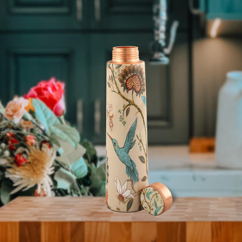 Copper Bottle Butterfly Printed 1 Liter