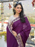 Vasthrlay Georgette Embroidery Rani Saree
