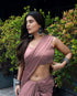 Vasthrlay Maroon Wedding Unstitched Saree