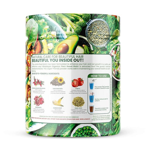 Himalayan Organics Plant-Based Biotin 10000mcg (from Sesbian Grandiflora)