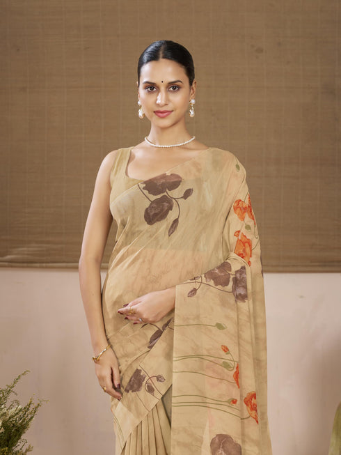 Vasthrlay Georgette Floral Saree