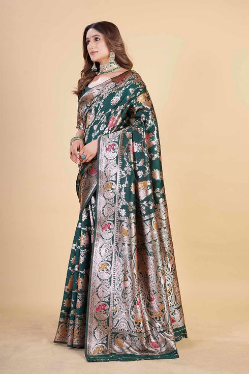 Vsathrlay Kanjivaram Banarasi Festival Wedding Ethnic Wear