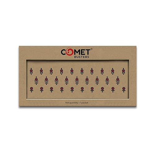 Comet Busters Maroon Abstract Design Bindis