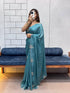 Vasthrlay Purple Border Unstitched Saree