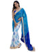 Vasthrlay Georgette Unstitched Multicolor Saree