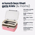 TuCo® Lunch Box 3 Compartment Leak-Proof BPA Free Food Container Large