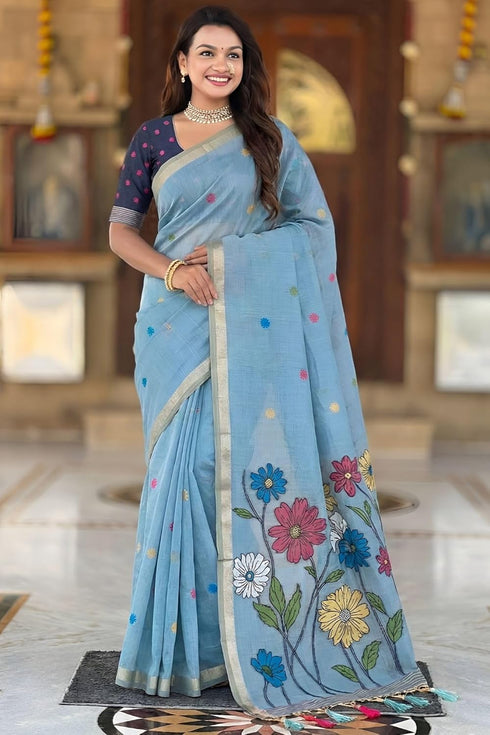 Vasthrlay Kanjivaram Cotton Blouse Ethnic Wear