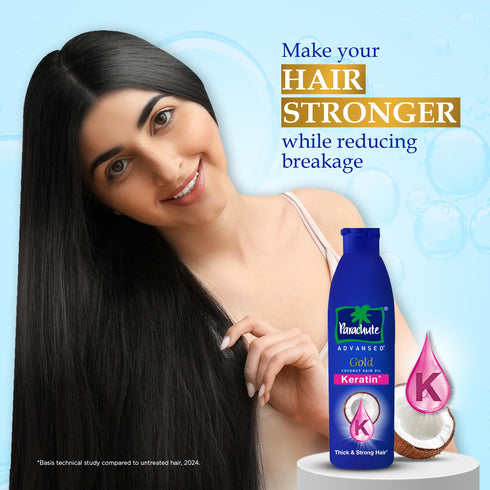 Parachute Advansed Gold Keratin Coconut Hair Oil