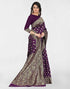 Vasthrlay Banarasi Jacquard Unstitched Red Saree
