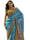 Vasthrlay Shimmer Georgette Unstitched Black Saree