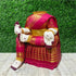 Luckypot Saree Draped Ready Goddess Doll (Body) with Copper Kalash