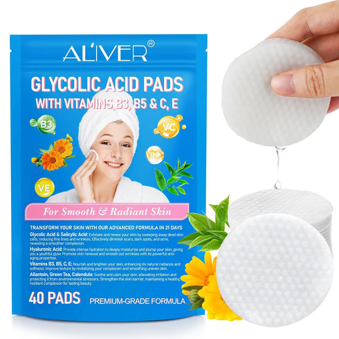 Glycolic Acid Deep Cleaning Facial Pads For Dark Spots