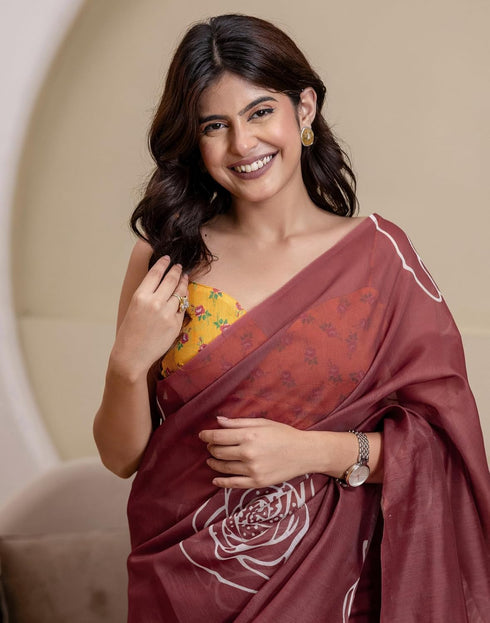 Vasthrlay Womens Cotton Printed Green Saree