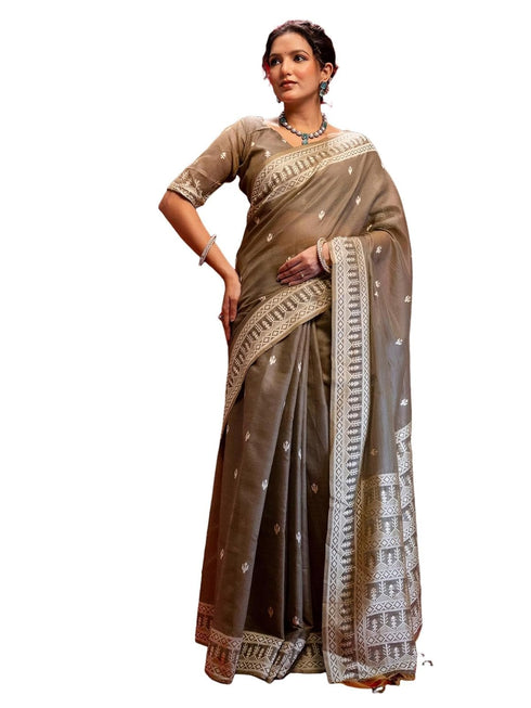 Vasthrlay Weaving Beige1 Beige Saree