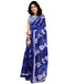 Vasthrlay Womens Printed Unstitched Dark Green Saree