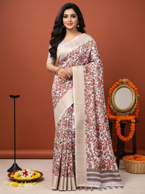 Vasthrlay Cotton Printed Unstitched Ethnic Wear