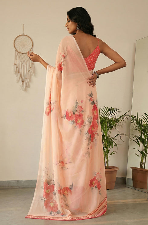 Vasthrlay Georgette Printed Saree