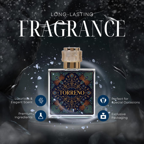 TORRENO Eau de Parfum Long-Lasting Fragrance Elegant and Fresh Scent Luxury Perfume for Gift