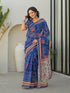 Vasthrlay Bandhani Embroidery Unstitched White Saree