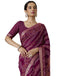 Vasthrlay Georgette Bandhani Unstitched Purple Saree