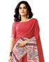 Vasthrlay Chanderi Printed Unstitched Orange Saree