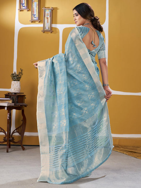 Vasthrlay Geometric Unstitched Designer Sf Ethnic Wear