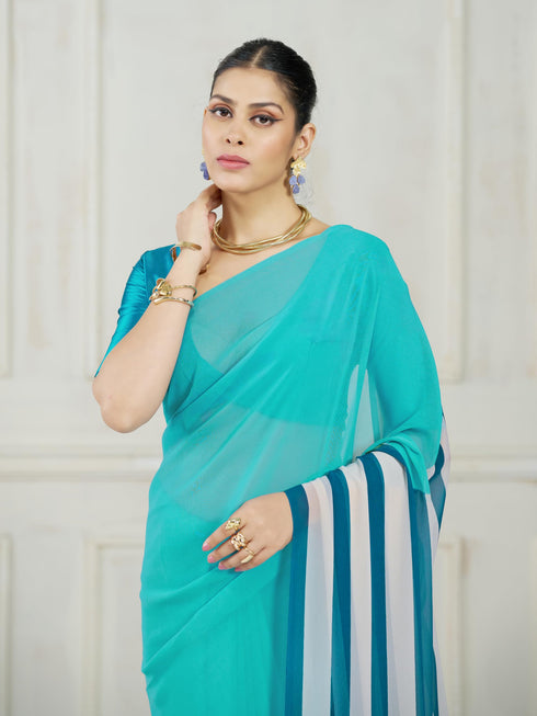 Vasthrlay Georgette Unstitched Saree