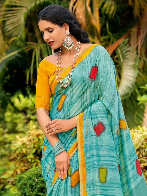 Vasthrlay Yellow Unstitched Sr Ethnic Wear