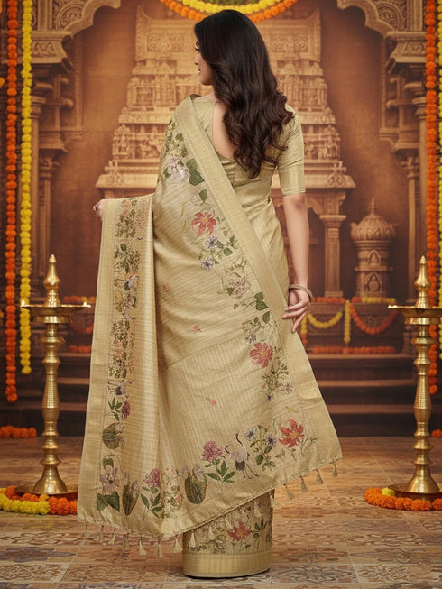 Vasthrlay Cotton Printed Unstitched Ethnic Wear