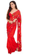 Vasthrlay Digital Georgette Unstitched White Free Ethnic Wear