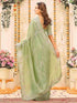 Vasthrlay Embroidery Pink Saree